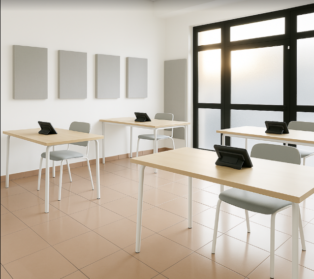 Aula studio attrezzata