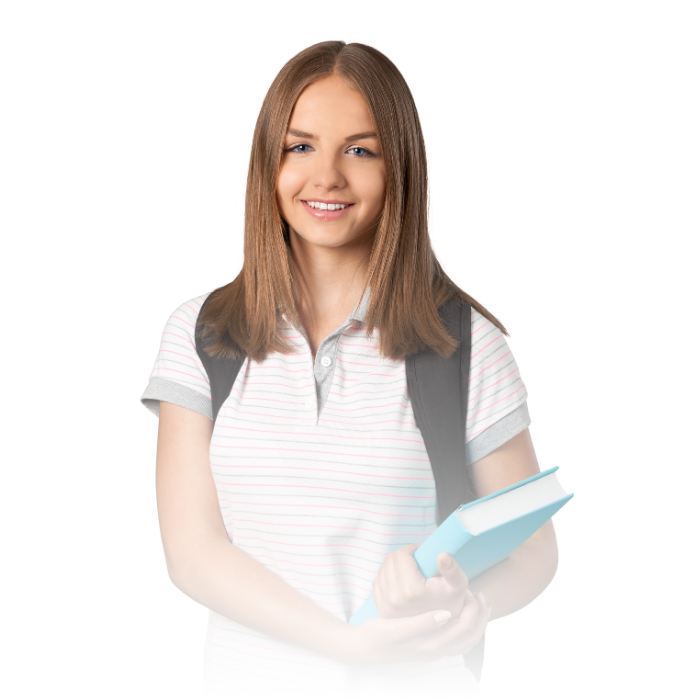 Studentessa con libro Studentessa con libro